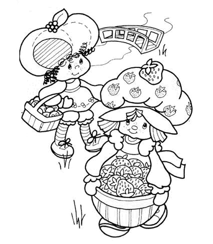 coloriage charlotte et son amie